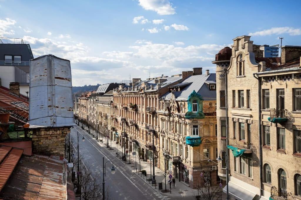 Luxury Apartment In Gediminas Avenue With Terrace Vilnius Exterior foto